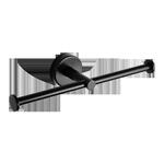 Sanela WC papír tartó, dupla, fekete matt, rozsdamentes acél product image