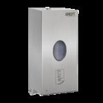 Sanela Infravezérlésű (szenzoros, érintésmentes) fali folyékony/gél fertőtlenítő és szappan adagoló, rozsdamentes acél product image