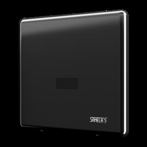 Sanela Infraérzékelős (szenzoros) süllyesztett vizelde öblítő, hálózati, fekete - 230 V AC product image 1