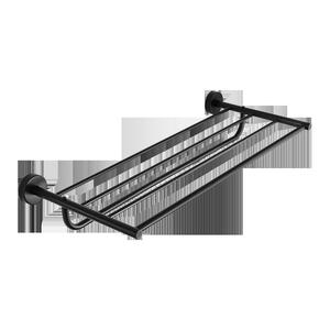 Sanela Törölközőtartó polc, fekete matt, rozsdamentes acél product image 1