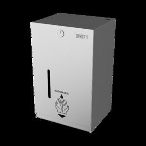 Sanela Infravezérlésű (szenzoros, érintésmentes) automata fertőtlenítő oldat és gél adagoló, rozsdamentes acél - fali product image 1