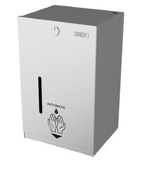 Sanela SLZN 59E, SLZN 59ES automata kézfertőtlenítő adagoló, rozsdamentes acél, folyékony- és gél állagú fertőtlenítőszerhez product image 2