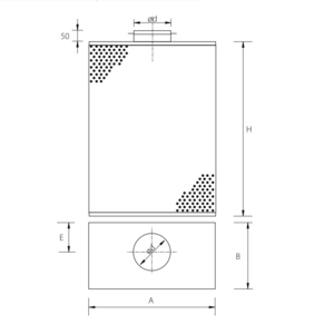 Latice KLB-L Falhoz építhető elárasztásos négyzetes befúvó product image 1