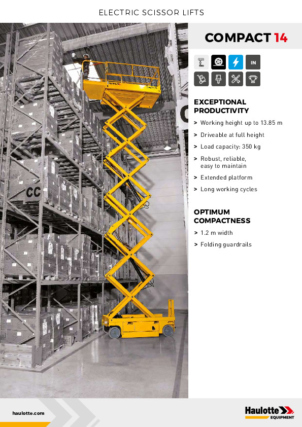 Elektromos ollós emelő  Haulotte Compact 14  PDF.pdf