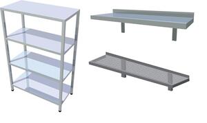 Foodinox Fali polcok, állványok product image 1