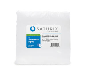 Saturix 145 GSM poliészter kötött, vegytisztítható tisztatéri törlőkendők product image 1