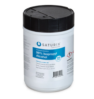 Saturix 99%-ban előnedvesített poliészter-cellulóz törlőkendők  adagolós dobozban (6-LS991-685) product image 1