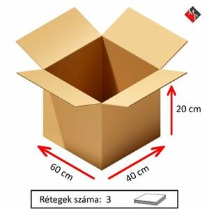 Mű-Pack 60x40x20 cm, 3 rétegű product image 1