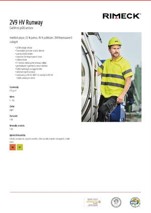 Malfini láthatósági galléros unisex póló - HV RUNWAY 2V9 product image 3