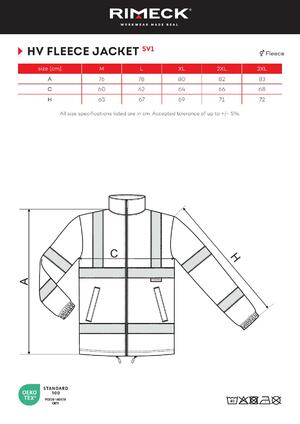 Malfini láthatósági polár jacket HV Fleece Jacket5V1 product image 8