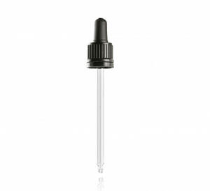 Patika Pack Pipettás kupak GZ - 100 ml, Ø18mm, fekete, 20x product image 1