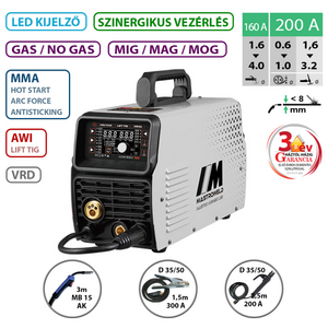 MASTROWELD MASTRO MIG-250 LED multifunkciós hegesztő inverter product image 2