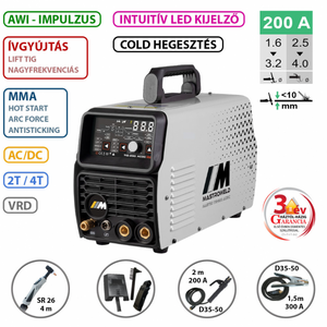 MASTROWELD MASTRO TIG-200 AC/DC LED hegesztő inverter product image 1