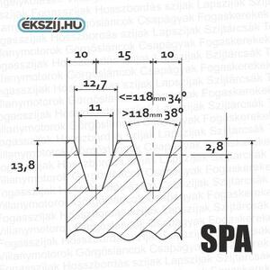 S.I.S. SPA (13-as) kúpos szorítós ékszíjtárcsa product image 1
