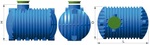 HYDRO-KING HK AStay 8000 l műanyag tartály, szennyvíz, csapadékvíz, tűzivíz tárolására product image 3
