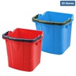Vödör 25 literes (szögletes) műa. piros  product image 1
