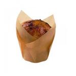 Bunzl Muffin papír szilikonos - Tulip - 160 x 160 x 50 mm barna 120 ml product image