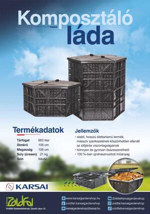 Karsai Komposztáló Láda Tetővel product image 1