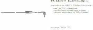  ChefAlarm sütőhőmérő és időmérő, vezetékes beszúró érzékelővel (fehér vagy piros) product image 4