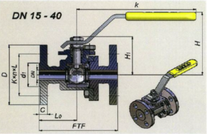 MSG UNIHAHN szénacél, teljeskeresztmetszetű, DN 15-10 PN 40 product image 2