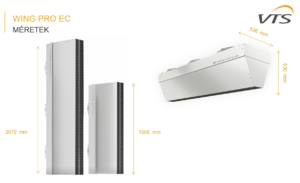 VTS WING PRO C200 2m-es, fűtés nélküli ipari légfüggöny product image 4