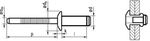 Zeta 1561 Acél/Acél D fejű MASTERLOCK II szegecs product image 1