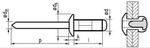 Zeta 1001 Aluminium/Acél D fejű furatkitöltő szegecs product image 1