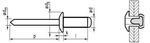 Zeta 1021 Aluminium/aluminium D fejű szegecs 3.2 product image 1
