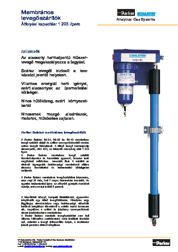 Membrános levegő szárítók-HU.pdf