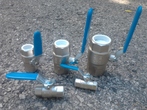 Mecha-Inox D32509-AZG típusú sárgaréz, menetes gömbcsap zsírtalanított kivitelben product image 1