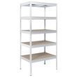  Beburos fém polcállvány, alapkivitel 177 x 90 x 45 cm, 875 kg, 5 polcos, fehér product image