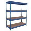  Rapid 3 fém polcállvány, 250 x 180 x 45 cm, 375 kg/polc, 4 db farostlemez (HDF) polc, kék product image