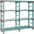  Hermes műanyag polcállvány, alapkivitel, 167 x 200 x 50 cm, 1600 kg, 4 polc, zöld product image