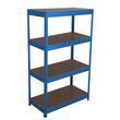  Basic fém polcállvány, 176 x 150 x 30 cm, 175 kg/polc, 4 farostlemez polc, kék product image