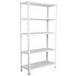  Fém polcállvány, alapkivitel 188 x 100 x 40 cm, 325 kg, 5 polcos, fehér product image