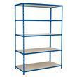  Fém polcállványok Rapid 2, 198 x 152,5 x 61, 80 kg/polc, 5 farostlemez polc, kék product image