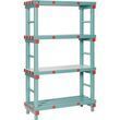  Hermes műanyag polcállvány, alapkivitel, 167 x 100 x 40 cm, 800 kg, 4 polc, zöld product image
