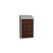 Manutan Olaf hegesztett szekrény személyes tárgyakra, 15 box, hengerzár, szürke/barna product image