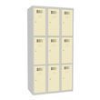  Jeff hegesztett öltözőszekrény, 9 rekesz, hengerzár, szürke/bézs product image 1
