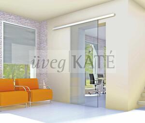 ÜvegKÁTÉ keskenysínes ultramodern  üvegtolóajtó FLUIDO 70, FLUIDO 150 product image 3