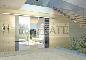 ÜvegKÁTÉ keskenysínes ultramodern  üvegtolóajtó FLUIDO 70, FLUIDO 150 product image 4