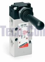 Camozzi 5/2-es 1/8-os kétállású kézi karos szelep 358-900 product image
