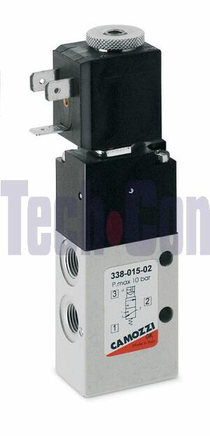 Camozzi 3/2-es 1/8-os mágnesszelep NC 338-015-02 product image 1