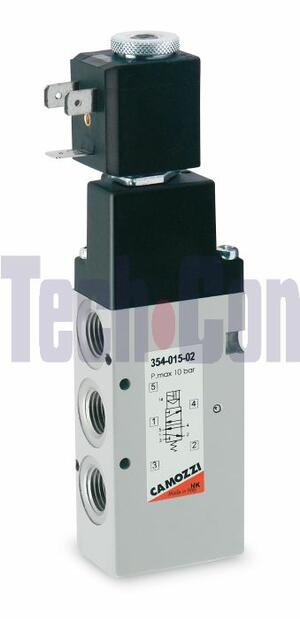 Camozzi 5/2-es 1/4-es mágnesszelep 354-015-02 product image 1