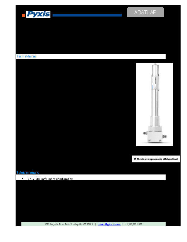 Pyxis ST-774 fluoreszcens szonda - termékismertető.pdf
