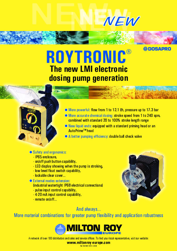 LMI Roytronic P+ színes ismertető