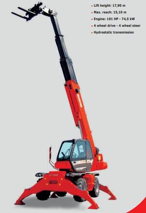 Manitou MRT 1840 Easy Forgó zsámolyos homlokrakodó product image 1