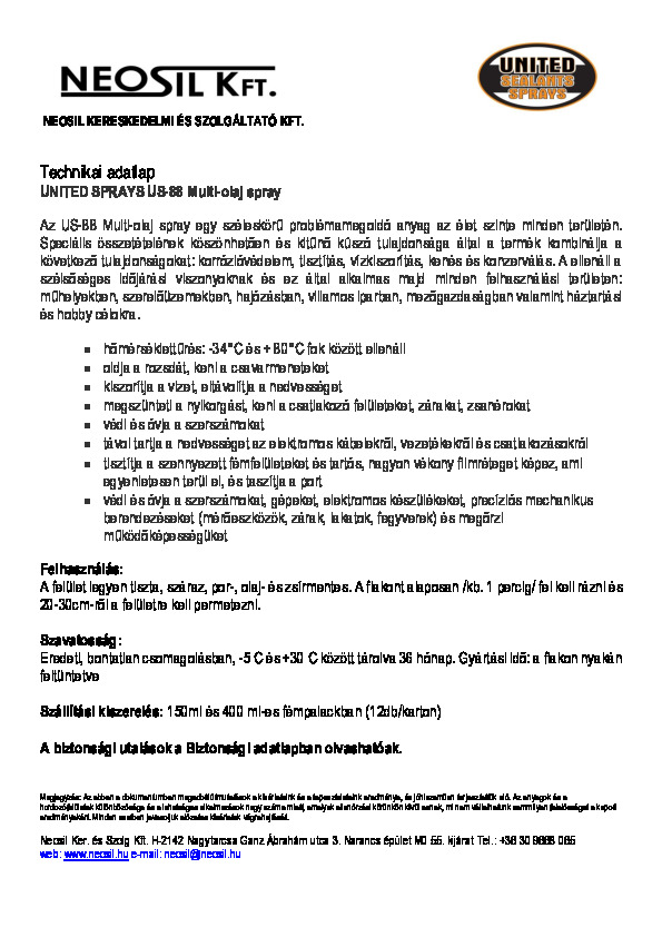 US US-88 Multi-olaj spray 150 és 400ml_t.pdf