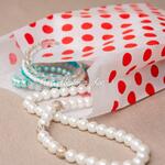 BontaBag 1 kg-os papírtasak piros pöttyös design mintával - 200 db product image