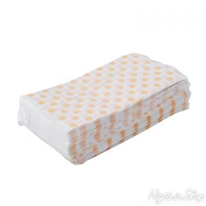 BontaBag 1 kg-os papírtasak sárga pöttyös design mintával - 200 db product image 1